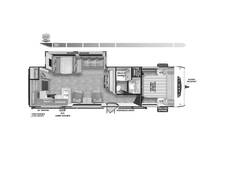 2024 Salem 27RKX Platinum Travel Trailer at Homestead RV Center STOCK# 2309 Floor plan Image