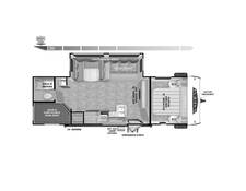 2024 Salem 28DBUD Travel Trailer at Homestead RV Center STOCK# 2366 Floor plan Image